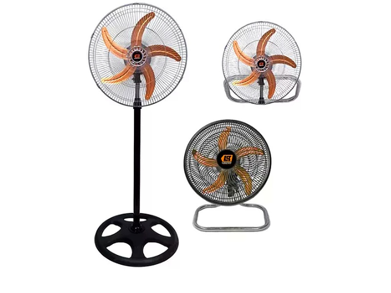 Ventilador 3 En 1 Lusqtoff 18 Pulgadas 5 Aspas Metalicas Aluminio Potente Reforzado 90W De Pie De Pared De Mesa De piso Color NegroGrupo Sedam	BOLIVIA