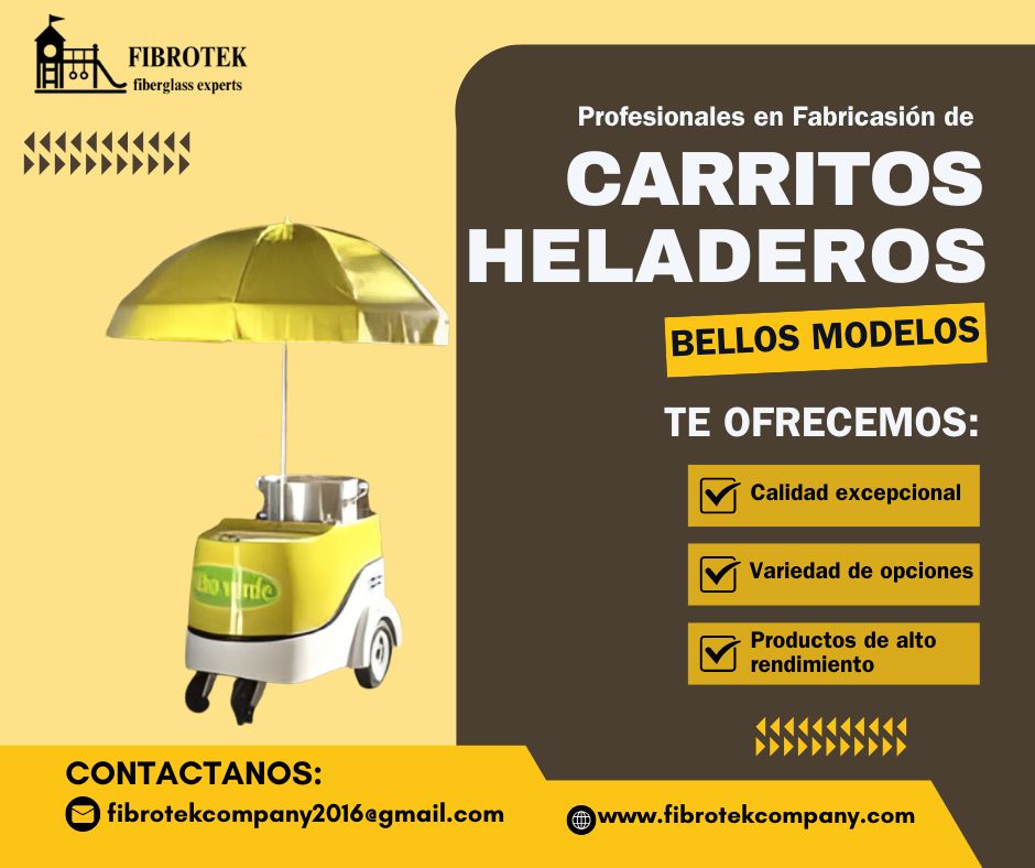 Carritos heladeros resistentes y atractivos – Fibrotek