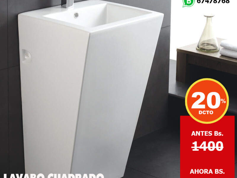 Lavabo cuadrado Cochabamba