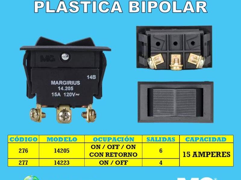 INTERRUPTOR PLASTICO BIPOLAR SANTA CRUZ