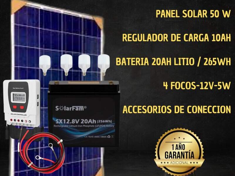 KIT SOLAR 200W/DIA LA PAZ