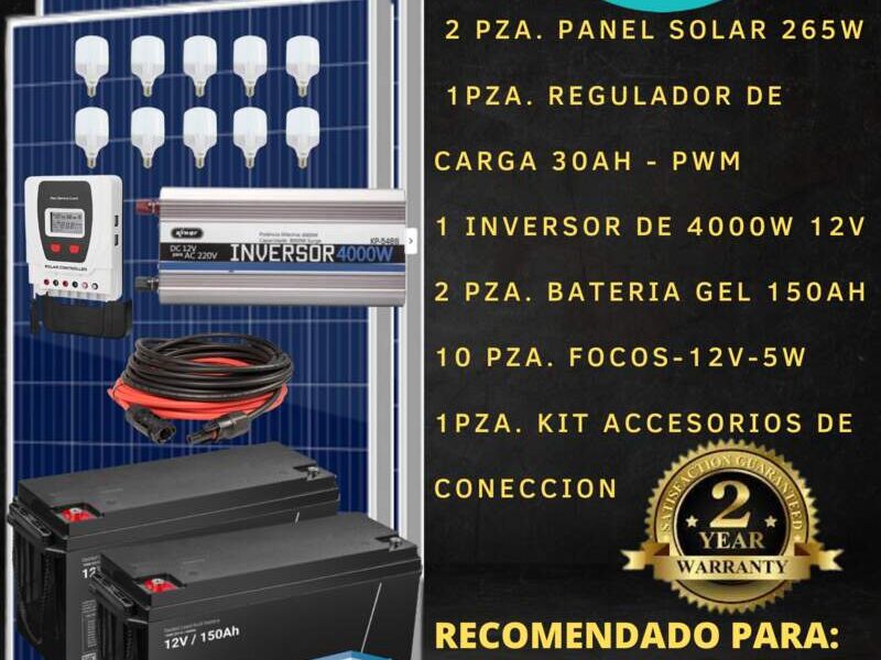 KIT SOLAR 2100W/DIA LA PAZ