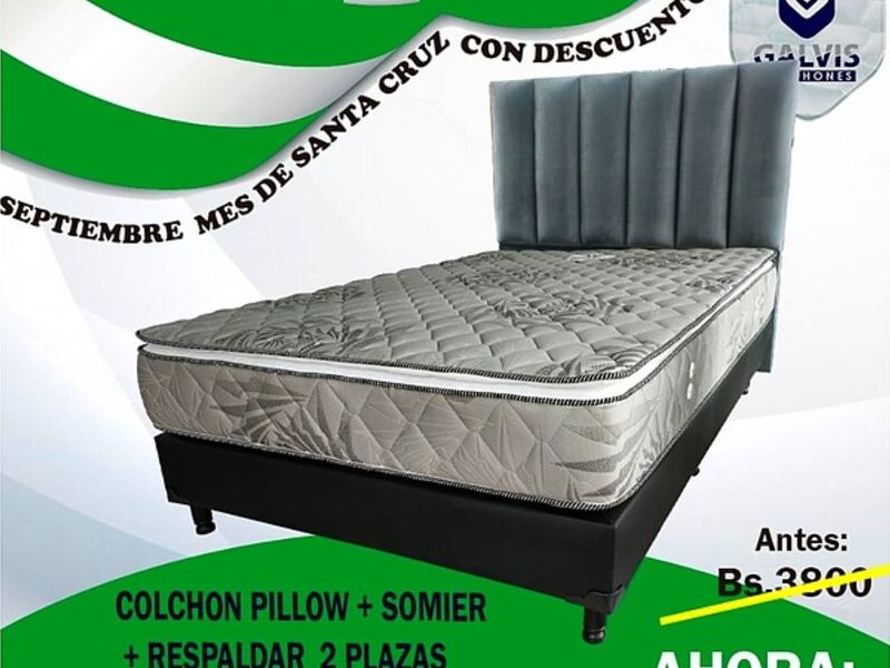 Colchón Pillow Somier Santa Cruz