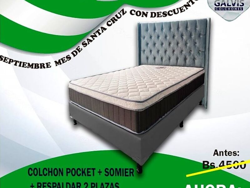 Colchón Pocket Santa Cruz