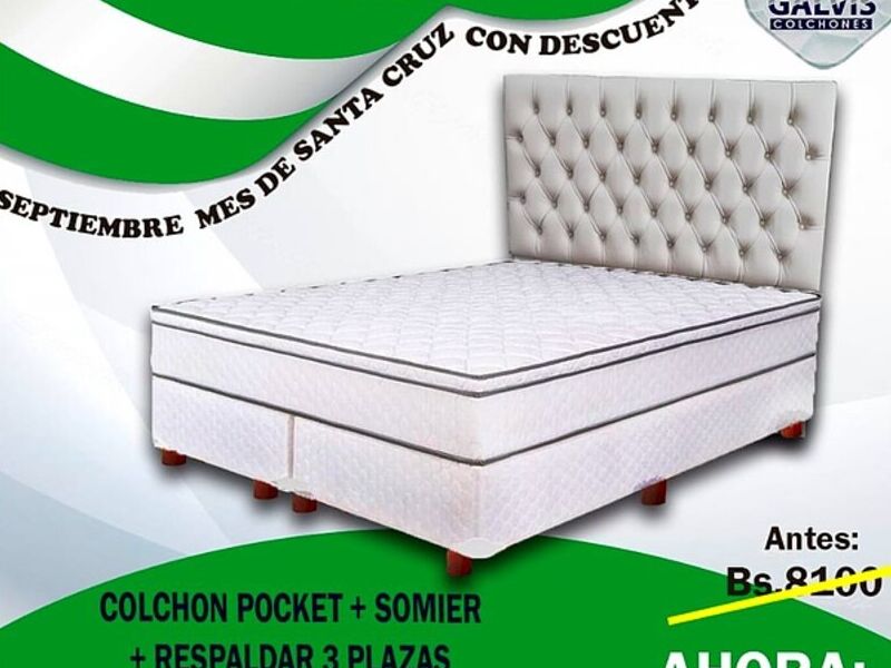 Colchón Pocket Somier Santa Cruz
