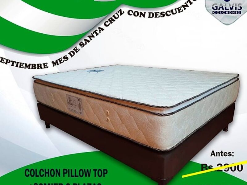 Colchón Pillow Top Santa Cruz