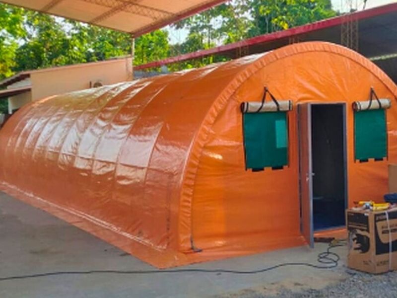 Carpa Inflable Naranja Santa Cruz