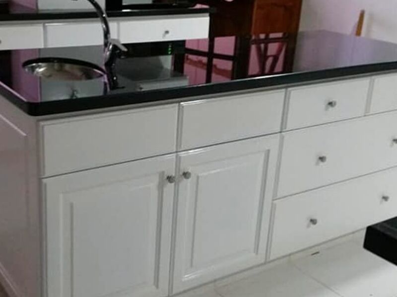 Mueble Granito Blanco Sucre
