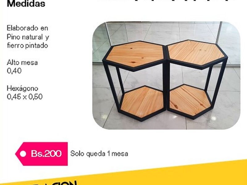 Mesa Hexagonal Santa Cruz