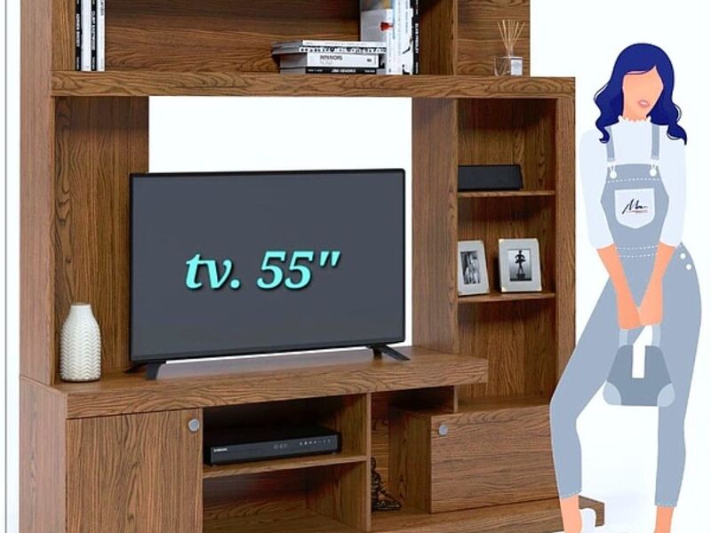 Mueble Tv una pieza madera Bolivia 
