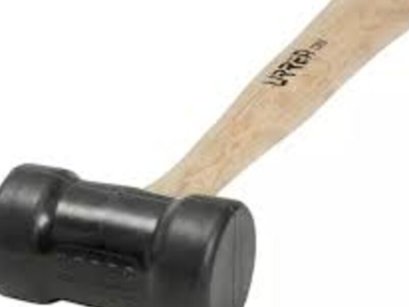 Mazo cabeza hule negro 16", 22 oz Bolivia