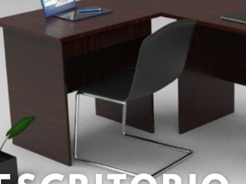 Escritorio L Curvo Santa Cruz