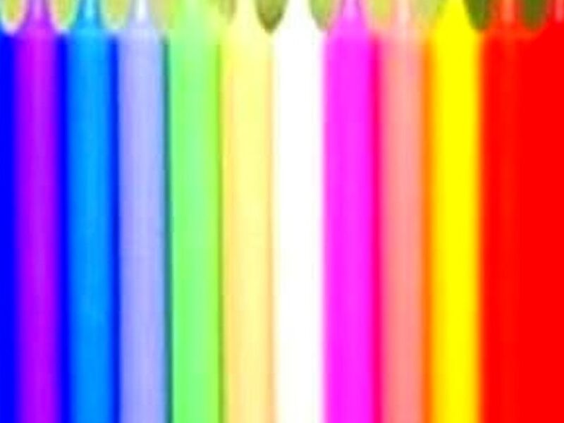 Velas Colores Santa Cruz