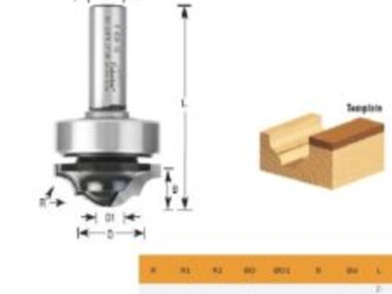 Fresa Perfil C/Rod.1-3/8″ Bolivia