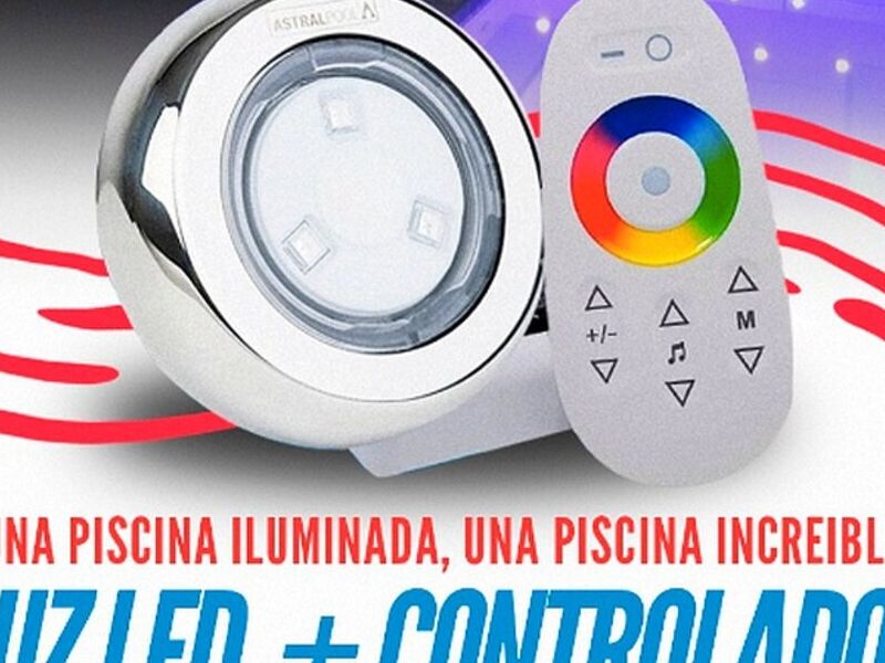 Luz led + control para piscina Bolivia