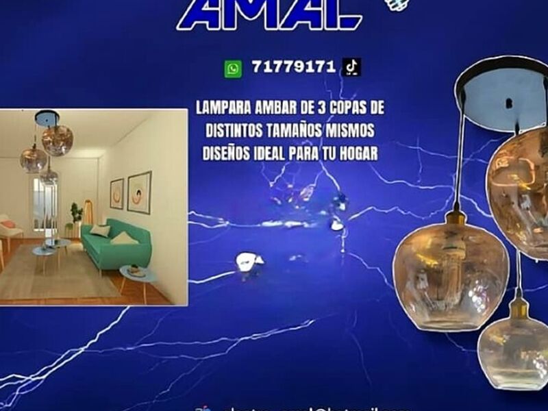 Lámpara ambar Cochabamba