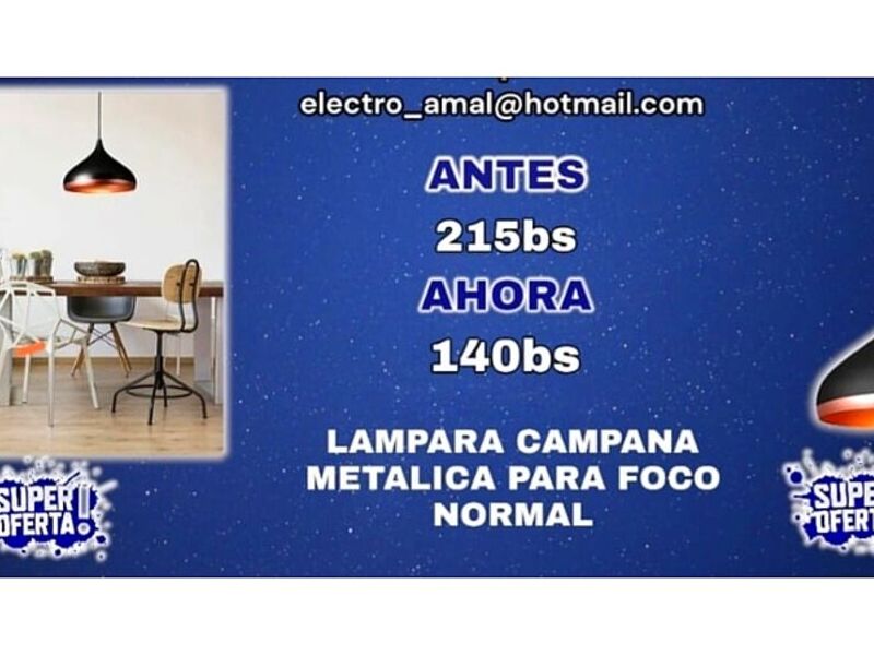 Lámpara Metálica Cochabamba