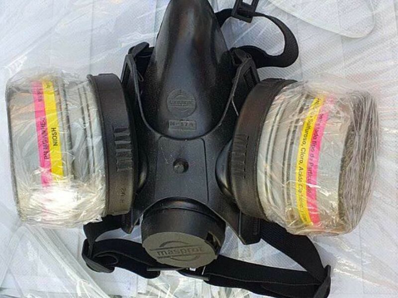 Máscara Gas Polvo Negra Bolivia