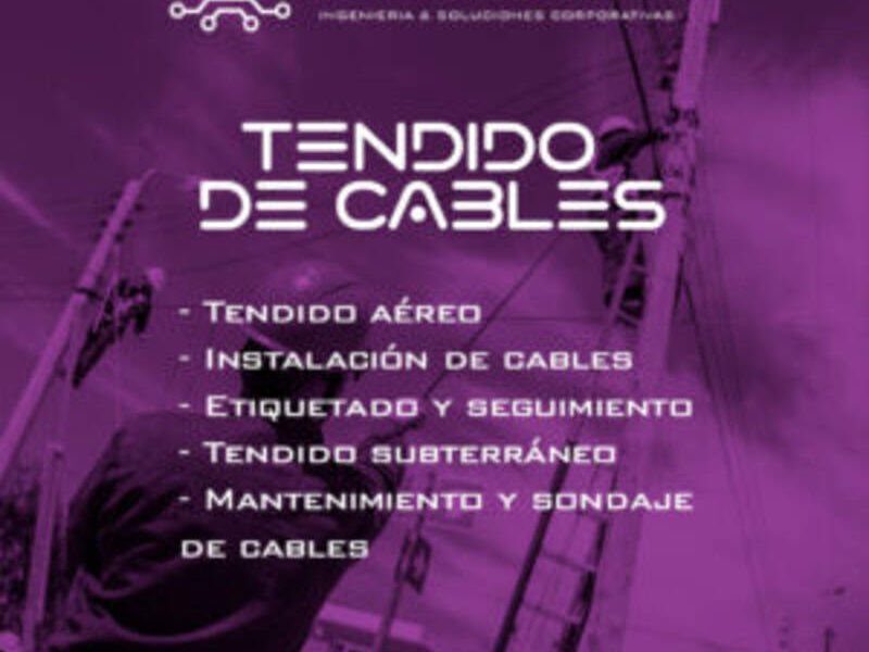 TENDIDO CABLES BOLIVIA