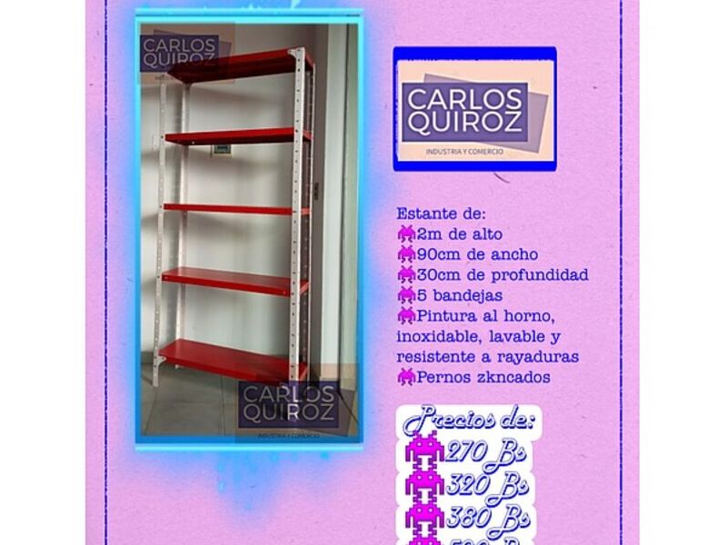 Estantes Reforzados Tienda Bolivia