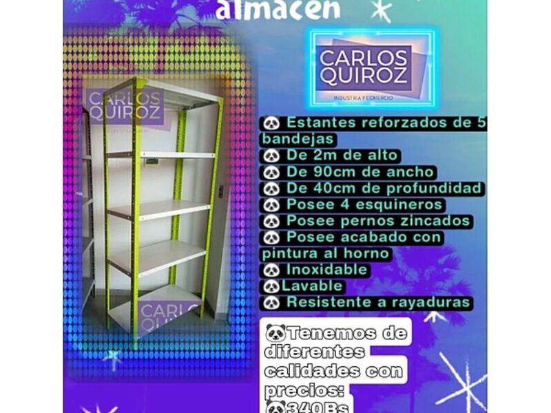 Estantes metálicos reforzados Bolivia