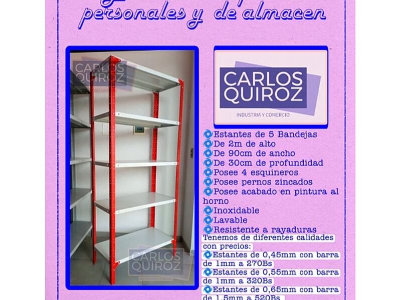 Estante archivador reforzado Bolivia