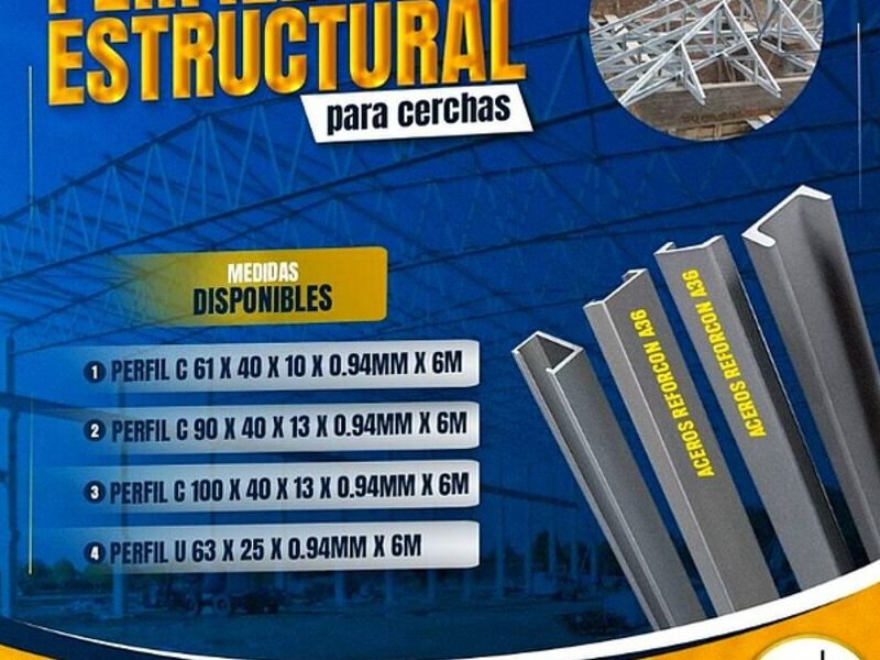 Perfilería Cerchas metálicas Bolivia