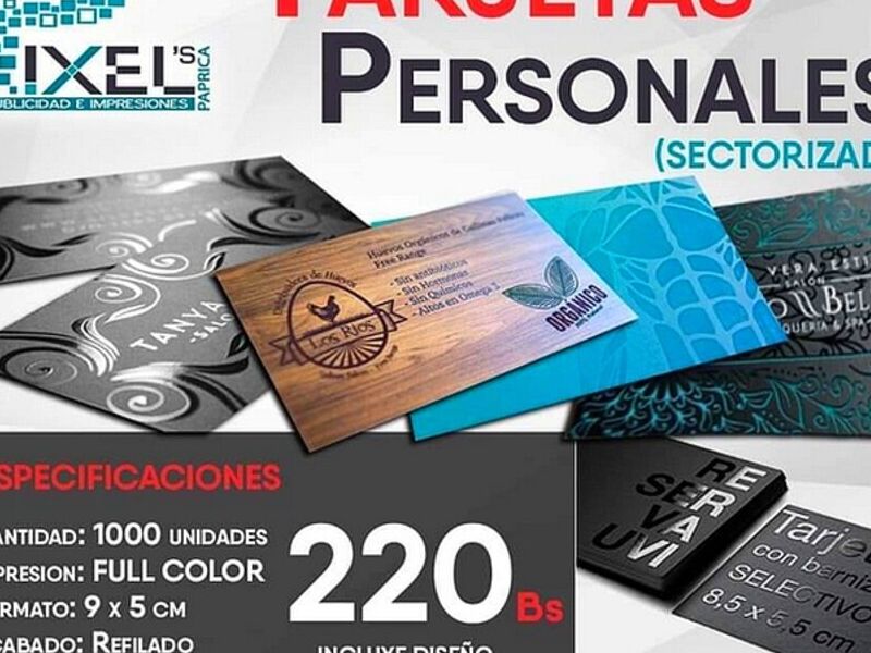 Tarjetas personales 