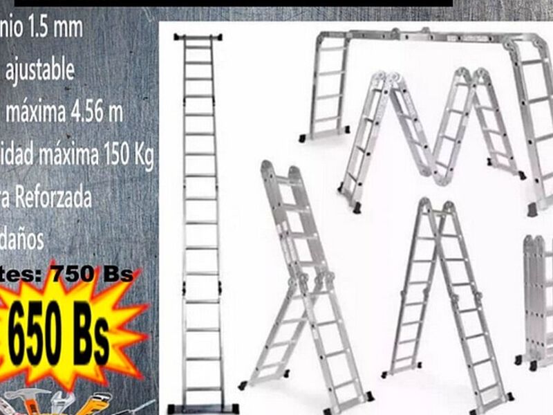 Escalera multifunción de 16 pendaños 