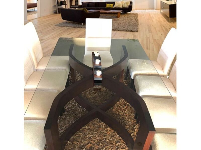  Comedor de vidrio y madera Bolivia