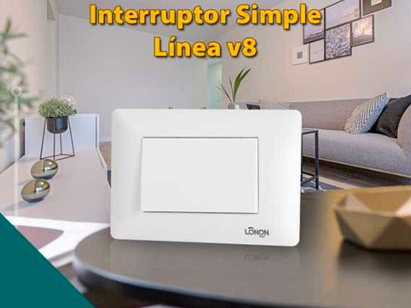 Interruptor Simple V8 Bolivia 