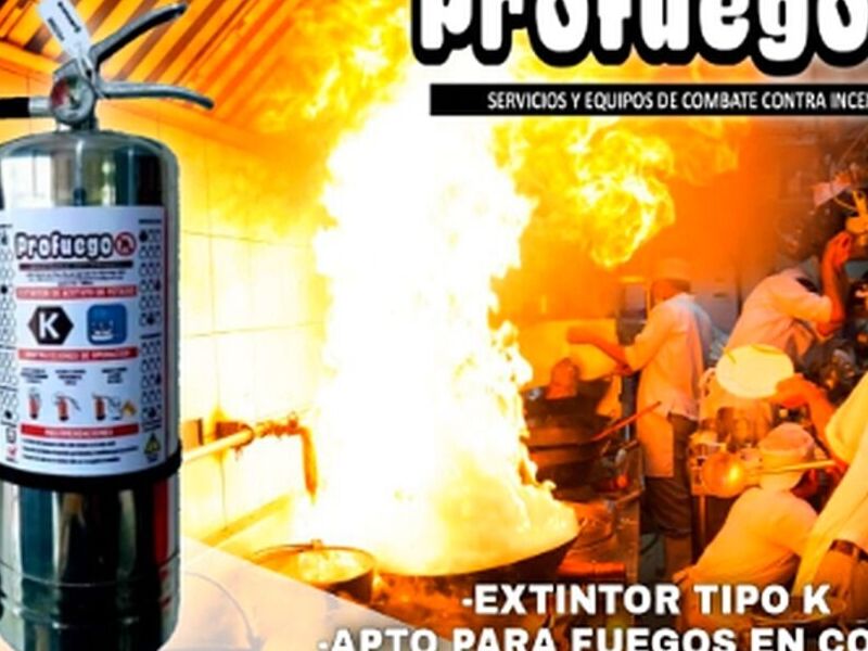 Extintor tipo K - La Paz