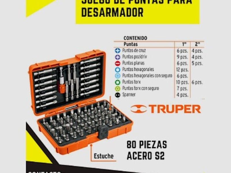 Juego de puntas desarmador Bolivia
