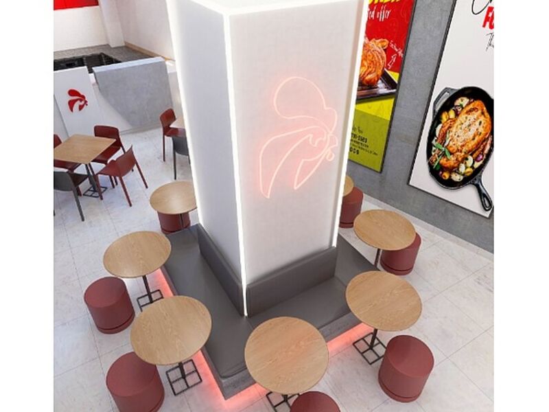 Diseño de restaurante comida rápida Bolivia 