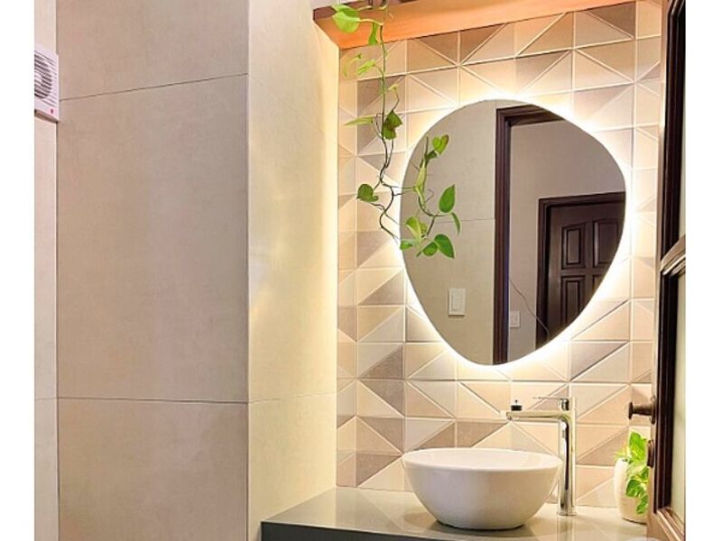 Diseño baño de visitas Casa FG Bolivia 