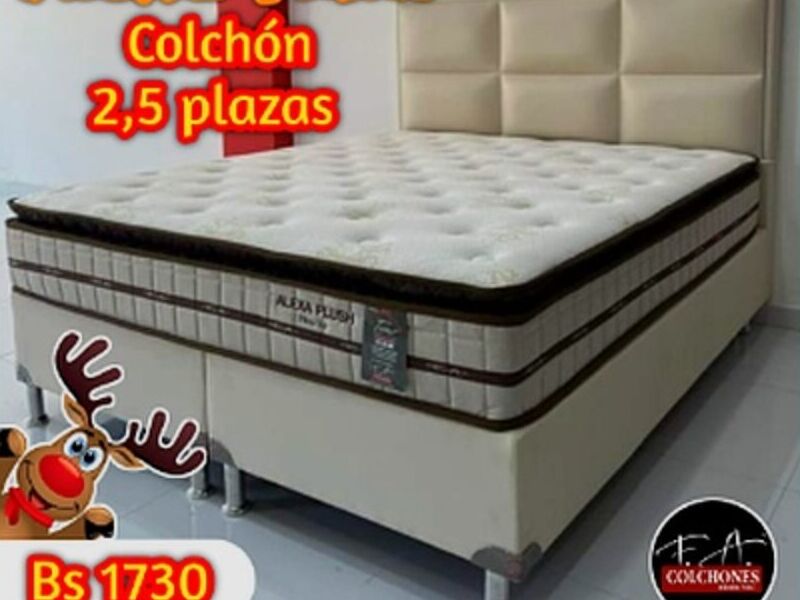 Colchon 2.5 plazas Alexa plush Bolivia