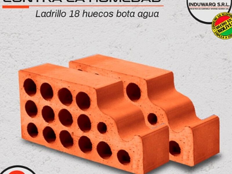 ladrillo 18 huecos bota agua Bolivia 