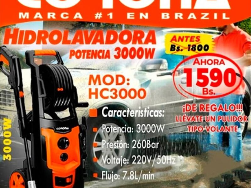 Hidrolavadora 3000W Bolivia 