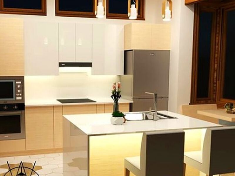 Diseño de cocina estilo minimalista Bolivia 
