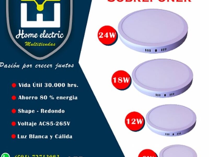 Panel led Sobreponer Redondo Bolivia 