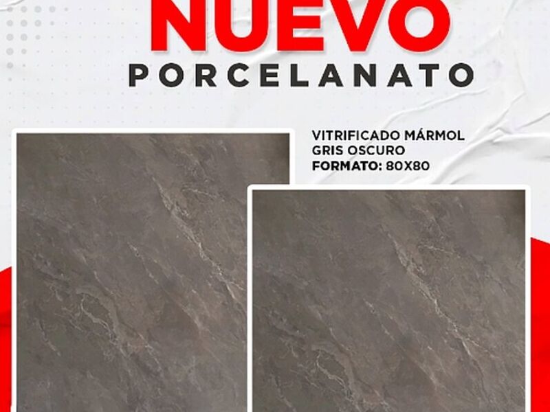 Vitrificado Mármol Gris Oscuro