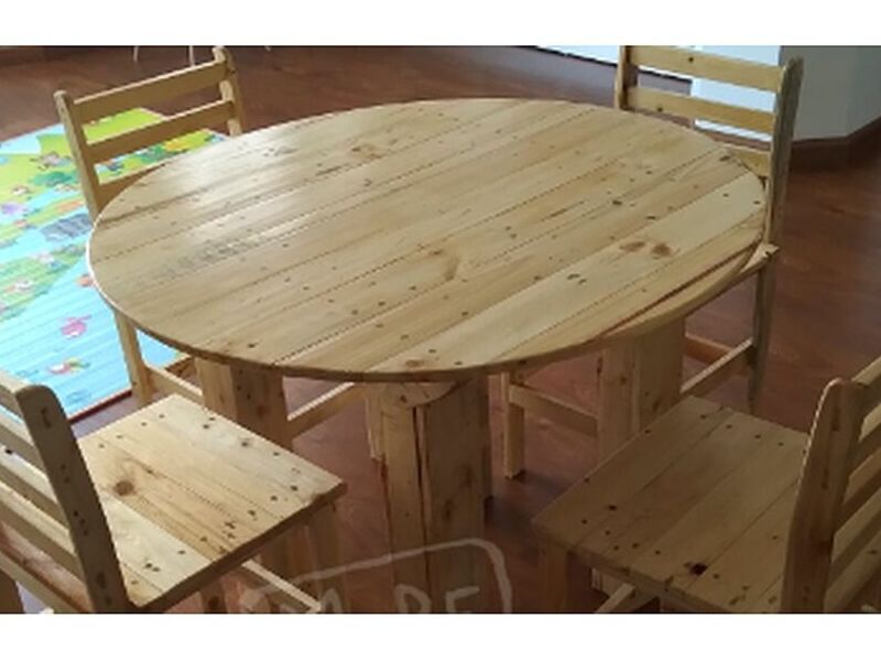  Mesa comedor madera reciclada Cochabamba