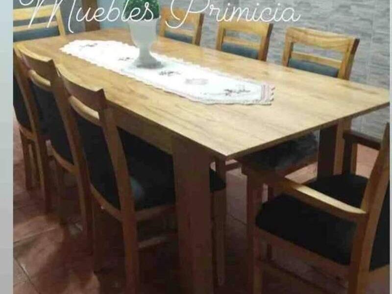 Juego de comedor con silla Madera Bolivia