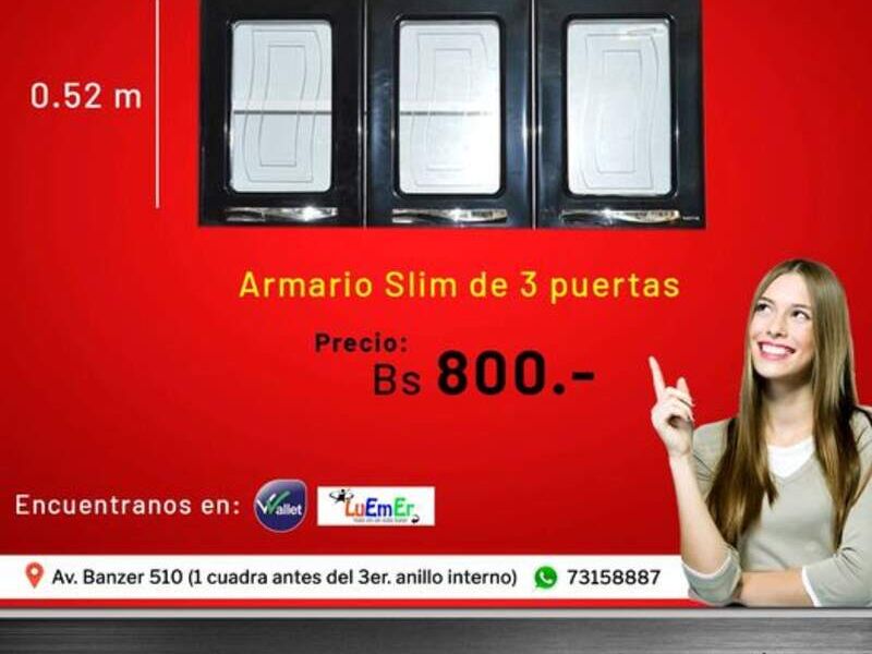 Mueble aéreo modelo Slim Bolivia