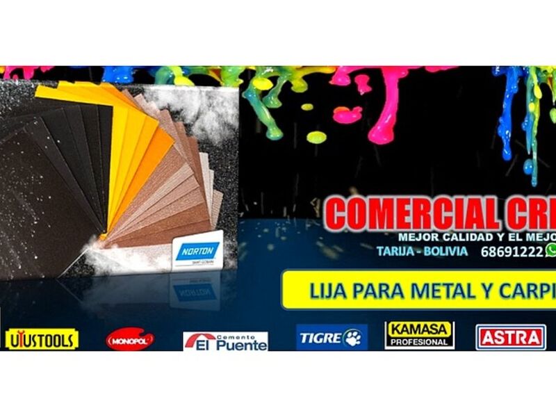 Lija para metal y carpinteria Bolivia 