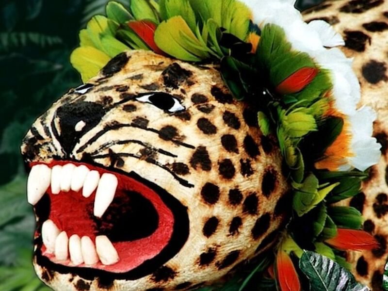 Tigre tallado decorativo Bolivia
