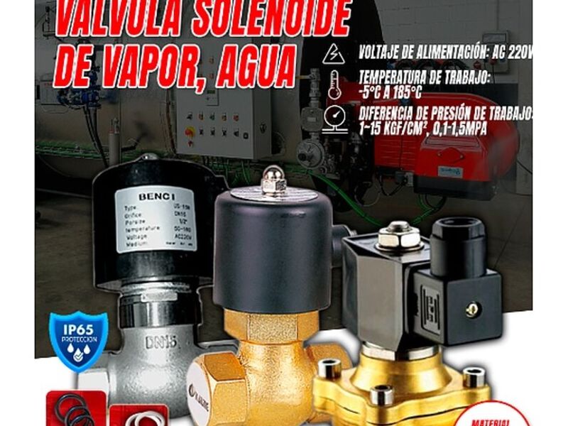 VALVULAS SOLENOIDES DE AGUA  VAPOR BOLIVIA