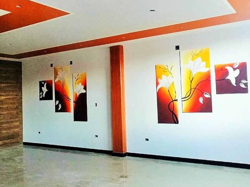 diseño sala anaranjada Bolivia
