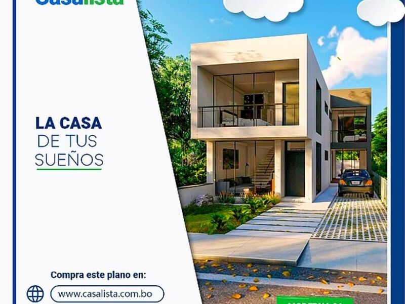 proyecto casa moderna pequeña Bolivia