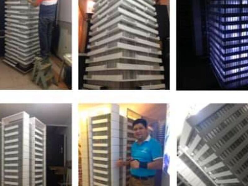 proyecto edificio moderno Bolivia
